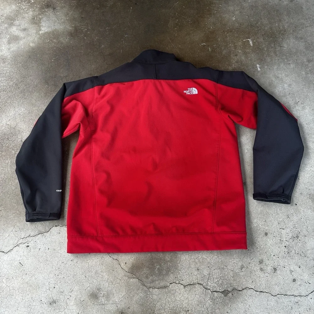 The North Face Apex Jacket Mens XL Red Softshell Fullzip Bionic GorpCore Hiking - Picture 2 of 10
